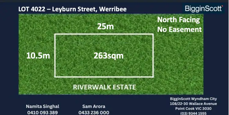 Main view of Homely land listing, LOT 4022, LEYBURN STREET, Werribee VIC 3030