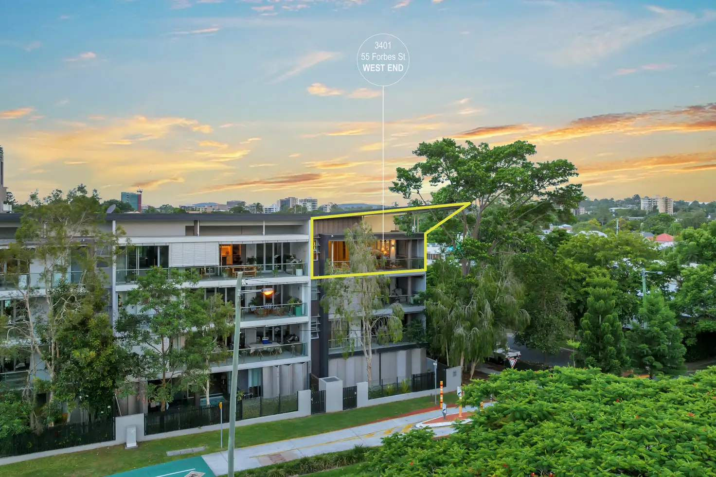 Main view of Homely apartment listing, 3401/55 Forbes Street, West End QLD 4101