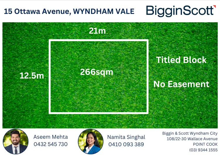 Main view of Homely land listing, 15 Ottawa Avenue, Wyndham Vale VIC 3024