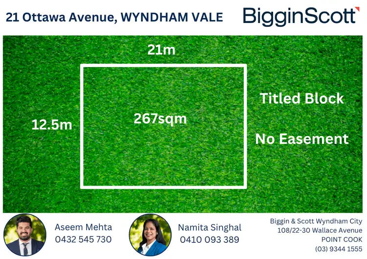 Main view of Homely land listing, 21 Ottawa Avenue, Wyndham Vale VIC 3024