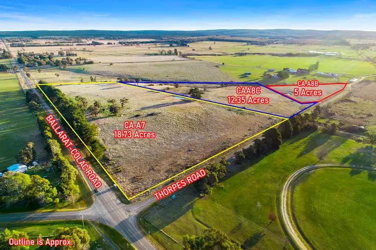Main view of Homely land listing, LOT CA, 7 Colac-Ballarat Road, Napoleons VIC 3352