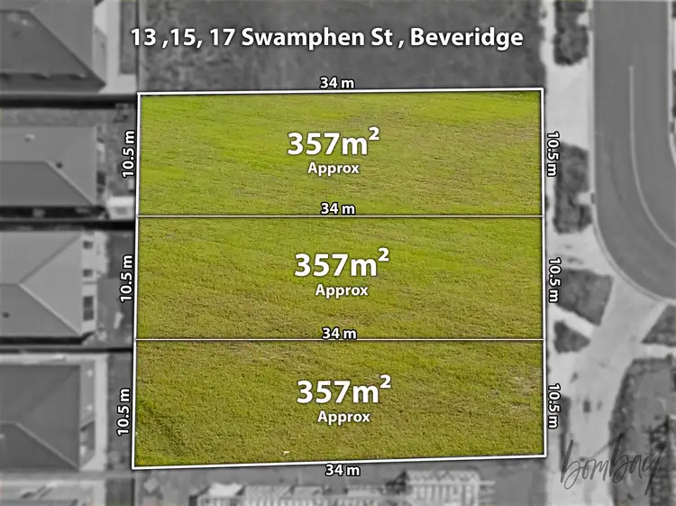 Main view of Homely land listing, 13, 15, 17 Swamphen Street, Beveridge VIC 3753