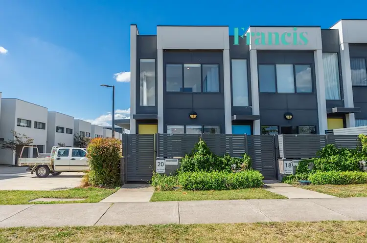 Main view of Homely townhouse listing, 20 Max Jacobs Avenue, Wright ACT 2611