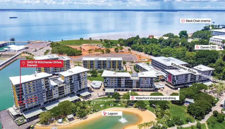 Main view of Homely apartment listing, 343/19 Kitchener Drive, Darwin City NT 800