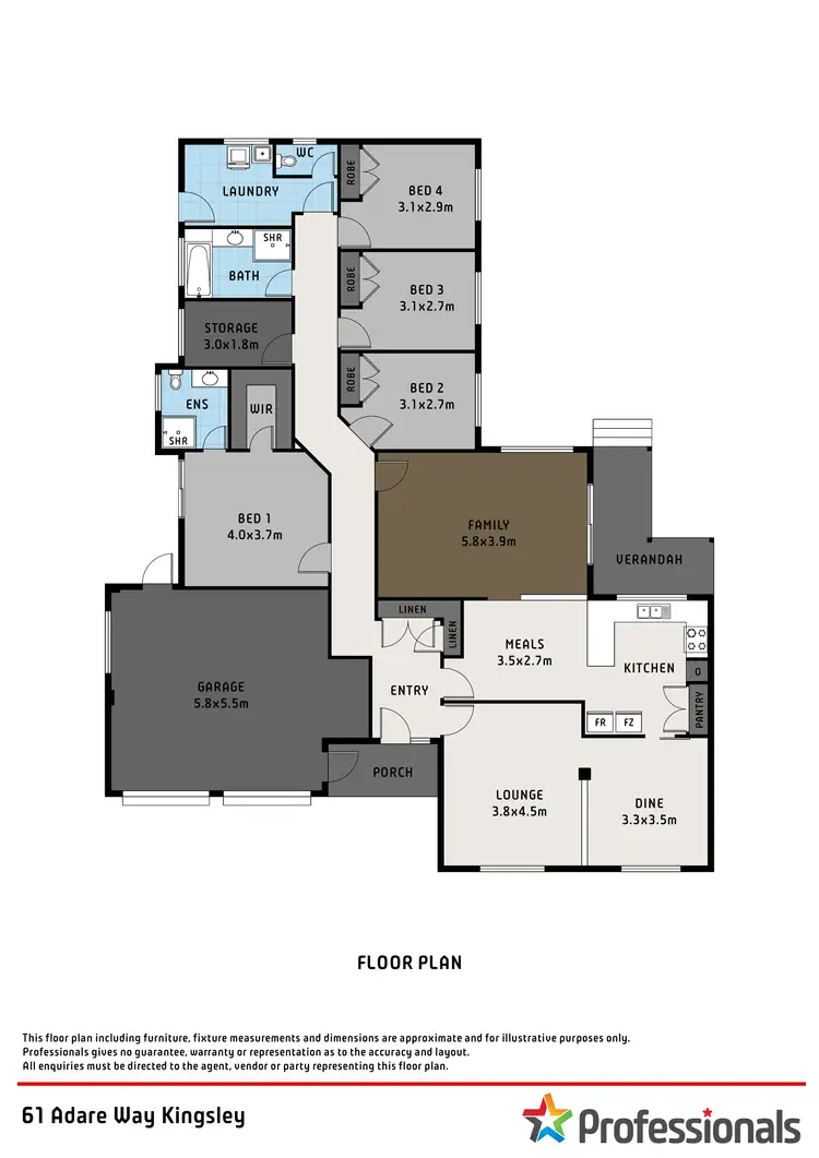 Fourth view of Homely house listing, 61 Adare Way, Kingsley WA 6026