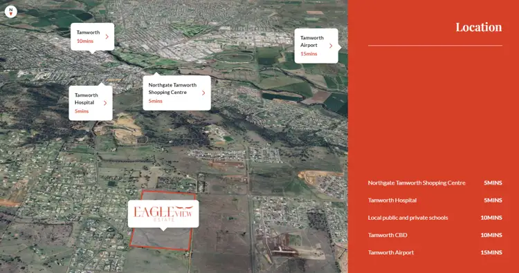 Third view of Homely land listing, LOT 1006, 3 Tawny Crescent, Tamworth NSW 2340