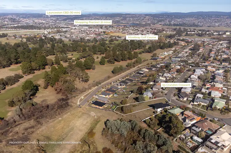 Main view of Homely land listing, 44 Crandon Crescent, Newnham TAS 7248