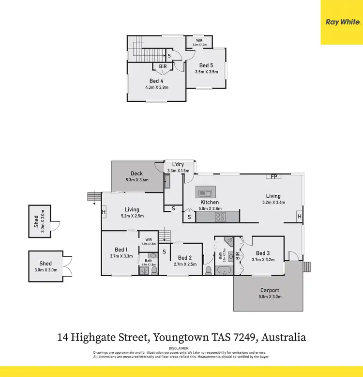 Second view of Homely house listing, 14 Highgate Street, Youngtown TAS 7249
