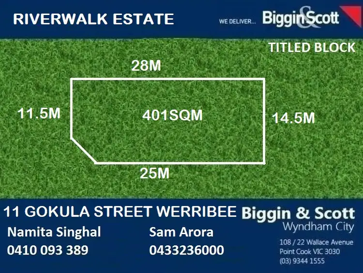Main view of Homely land listing, 11 GOKULA STREET, Werribee VIC 3030