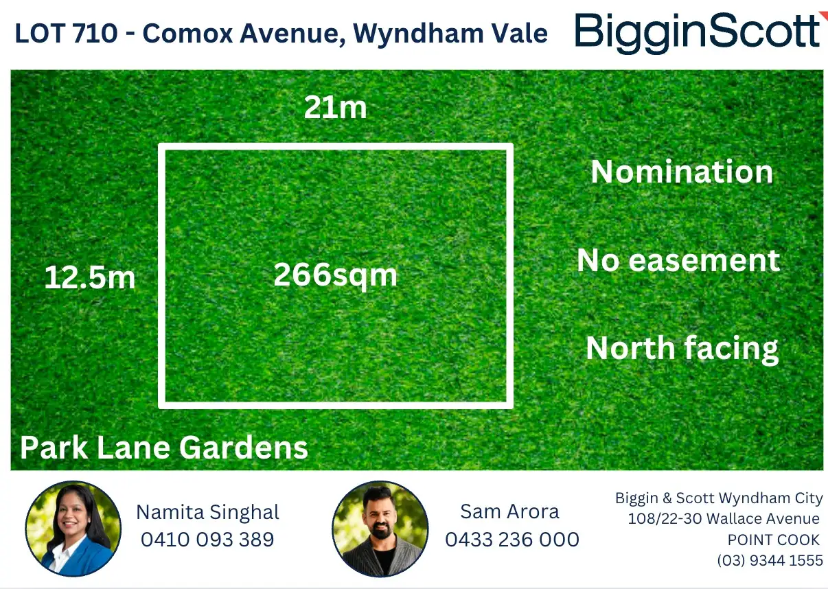 Main view of Homely land listing, LOT 710, Comox Avenue, Wyndham Vale VIC 3024