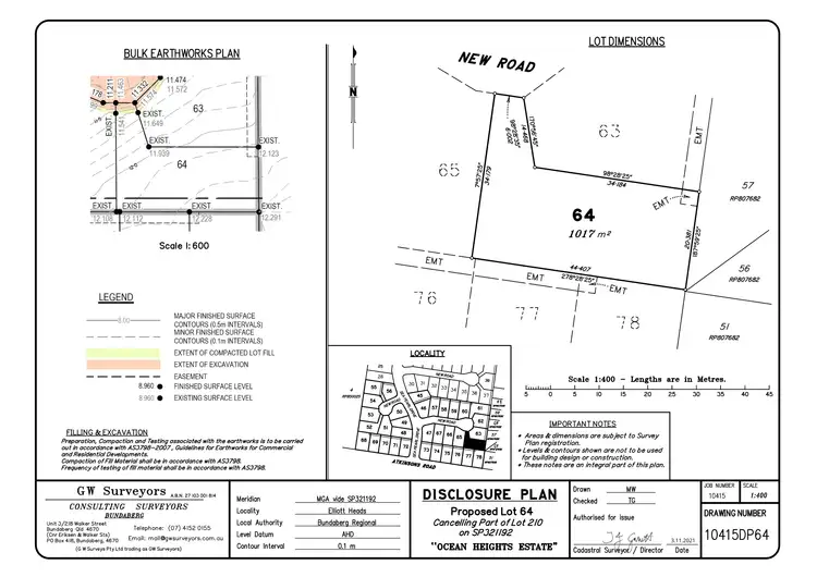 Fifth view of Homely land listing, Lot 64 Ocean Heights Estate, Elliott Heads QLD 4670