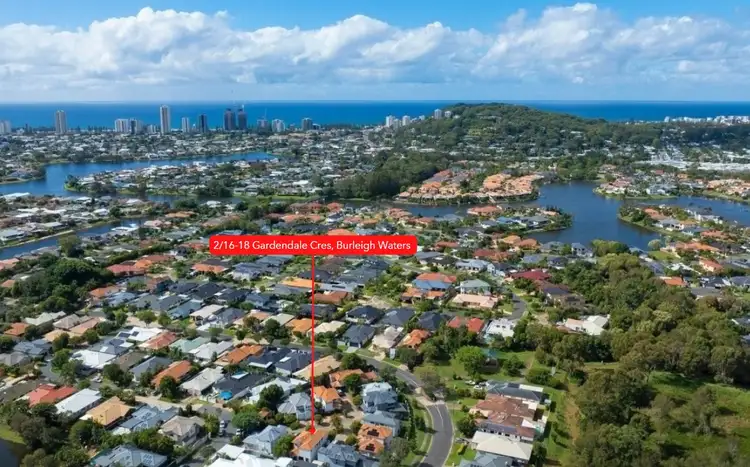 Second view of Homely townhouse listing, 2/16-18 Gardendale Crescent, Burleigh Waters QLD 4220