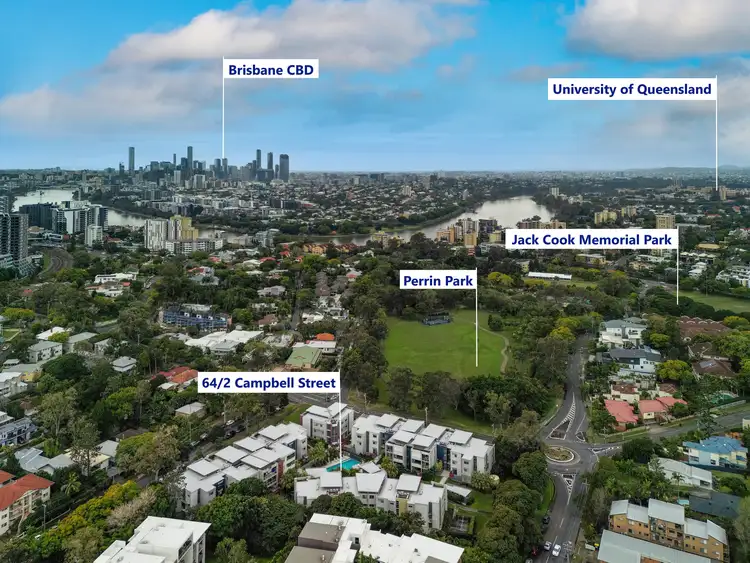 Second view of Homely apartment listing, 64/2 Campbell Street, Toowong QLD 4066