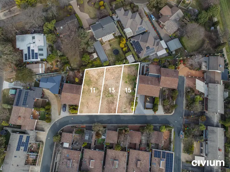 Main view of Homely land listing, 11, 13, 15 Rymill Place, Mawson ACT 2607
