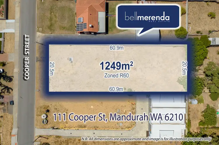 Main view of Homely land listing, 111 Cooper Street, Mandurah WA 6210