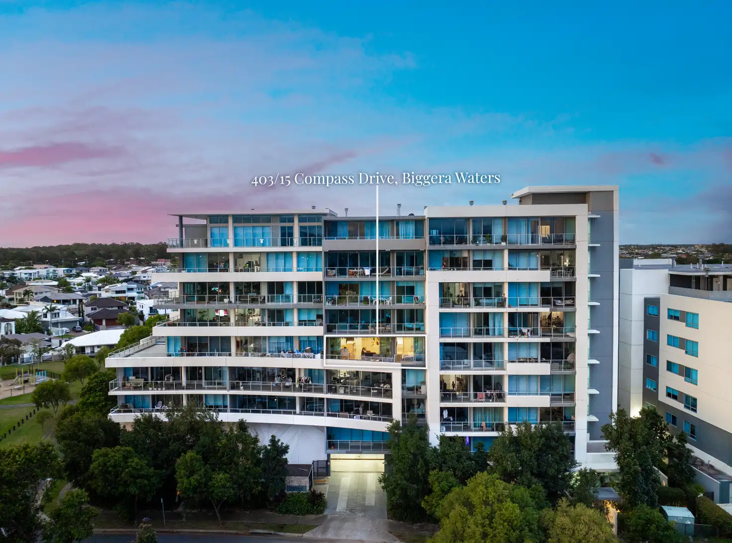 Main view of Homely apartment listing, 403/15 Compass Drive, Biggera Waters QLD 4216