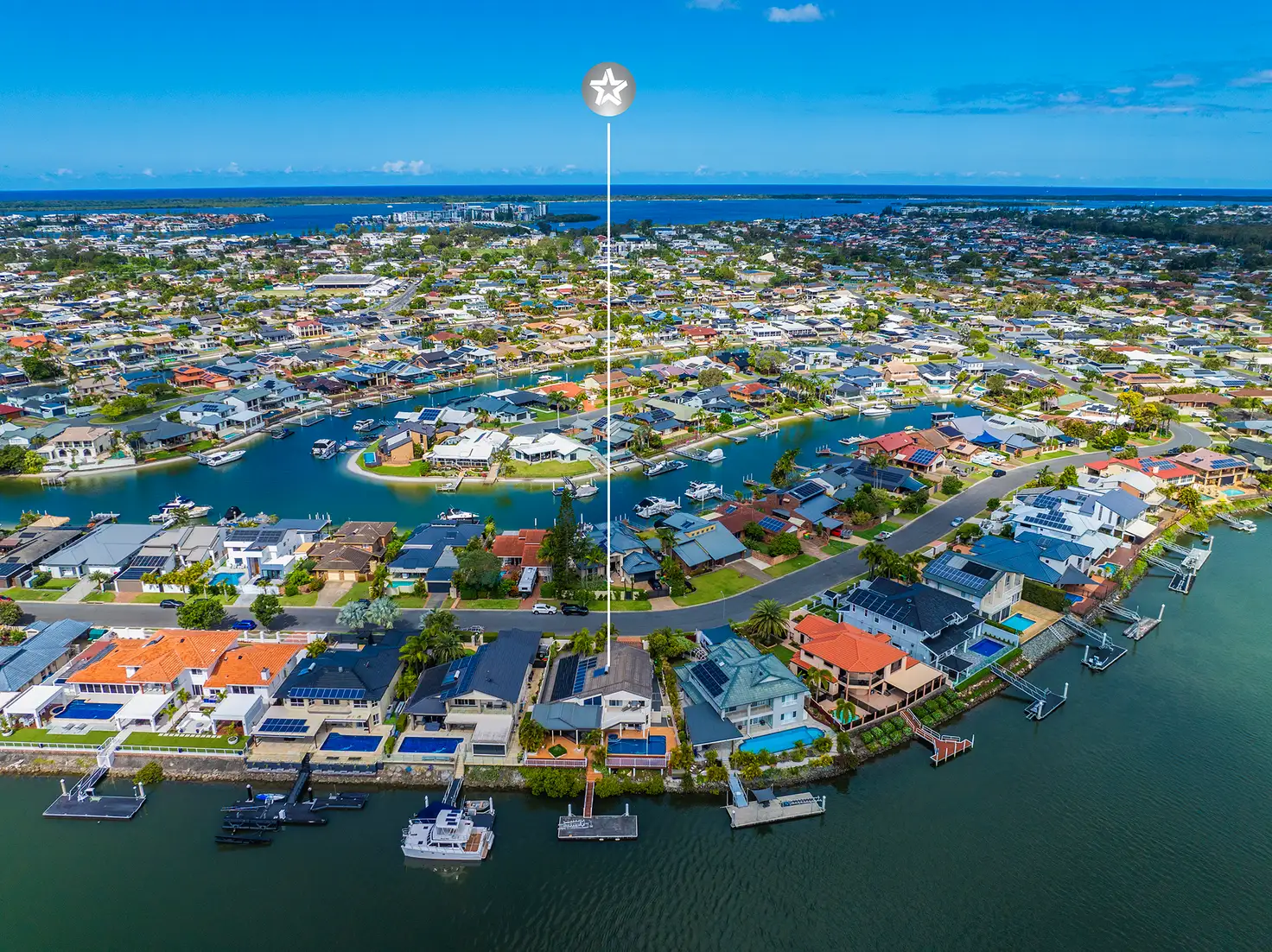 Main view of Homely house listing, 70 Tradewinds Ave, Paradise Point QLD 4216