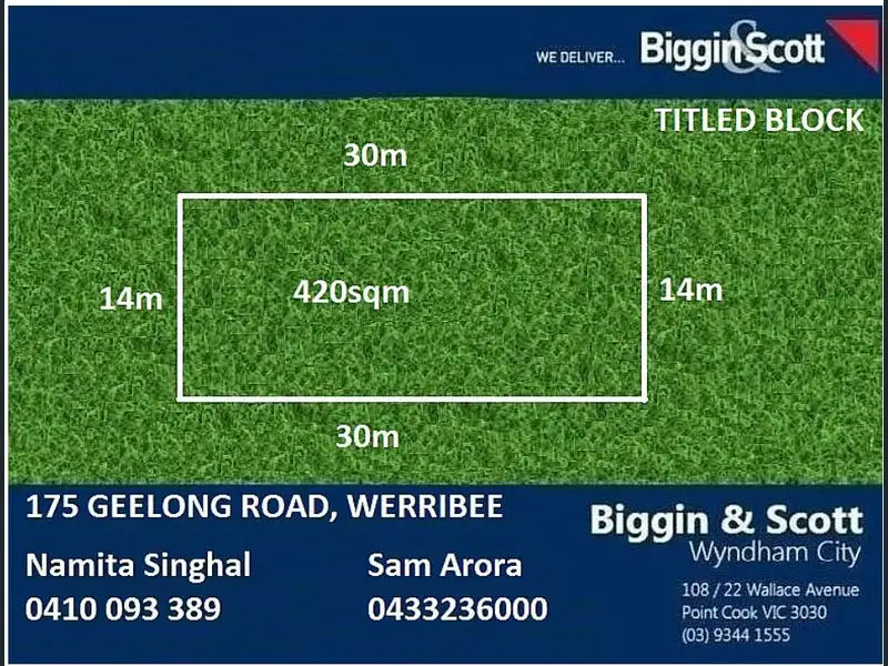 Main view of Homely land listing, 175 Geelong Road, Werribee VIC 3030