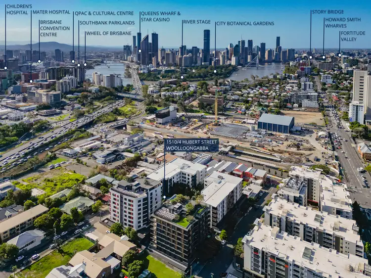 Main view of Homely apartment listing, 1510/4 Hubert Street, Woolloongabba QLD 4102
