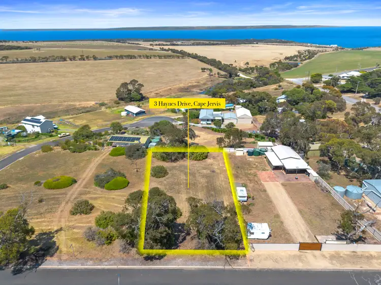 Main view of Homely land listing, 3 Haynes Drive, Cape Jervis SA 5204