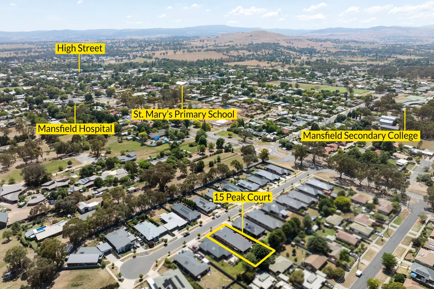 Main view of Homely house listing, 15 Peak Court, Mansfield VIC 3722