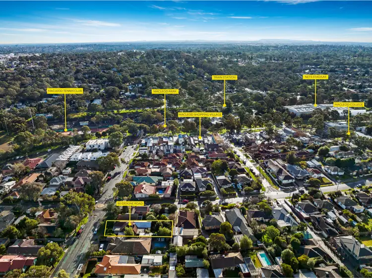 Second view of Homely house listing, 80 Erskine Road, Macleod VIC 3085