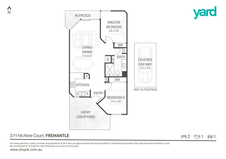 Second view of Homely apartment listing, 3/11 McAtee Court, Fremantle WA 6160