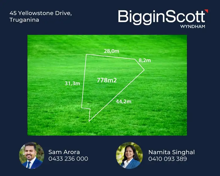 Main view of Homely land listing, 45 Yellowstone Drive, Truganina VIC 3029
