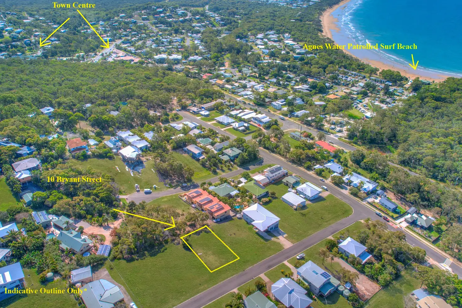 Main view of Homely land listing, 10 Bryant Street, Agnes Water QLD 4677