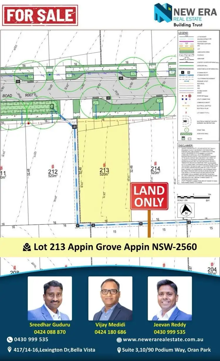 Main view of Homely land listing, Lot 213 Appin Grove, Appin NSW 2560