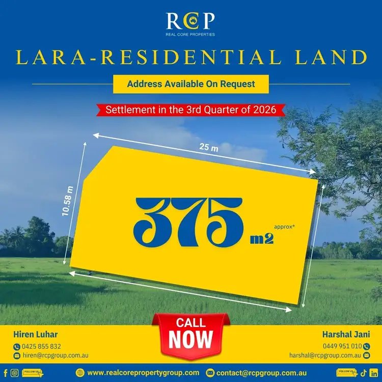 Main view of Homely land listing, Address available on request