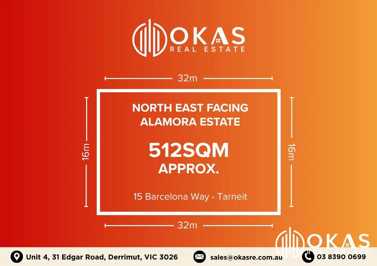 Main view of Homely land listing, 15 Barcelona Way, Tarneit VIC 3029