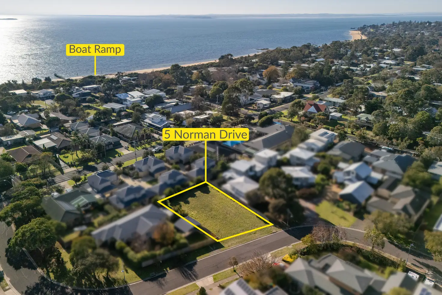 Main view of Homely land listing, 5 Norman Drive, Cowes VIC 3922