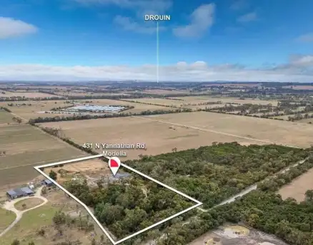 Main view of Homely rural property listing, 431 North Yannathan Road, Modella VIC 3816