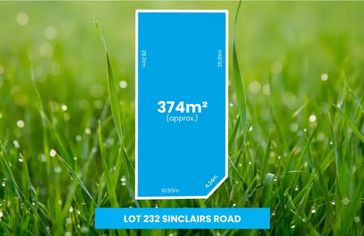 Main view of Homely land listing, LOT 232 Sinclairs Road, Deanside VIC 3336