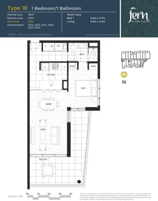 Third view of Homely unit listing, 2612/35 Burdett Street, Albion QLD 4010