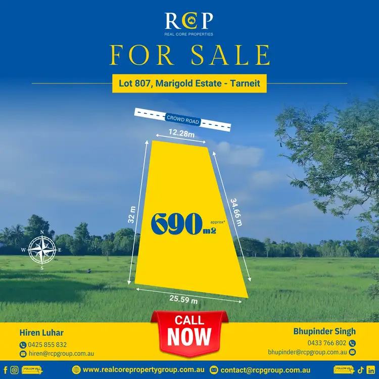 Main view of Homely land listing, LOT 807, 3 Crowd Road, Tarneit VIC 3029