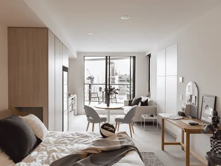 Second view of Homely studio listing, 809/101 Therry St, Melbourne VIC 3000