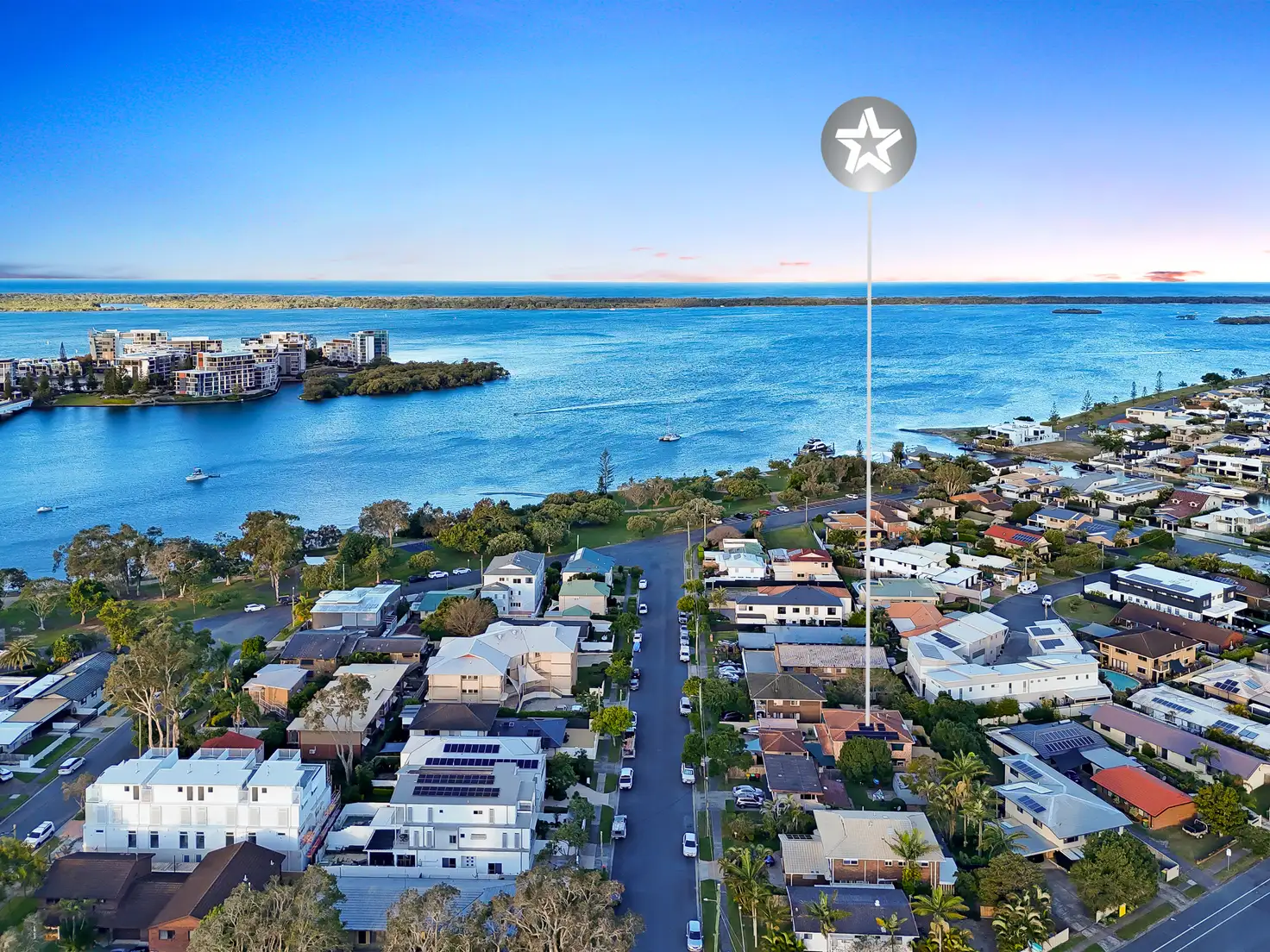 Main view of Homely semi-detached listing, 2/16 Errol Avenue, Paradise Point QLD 4216