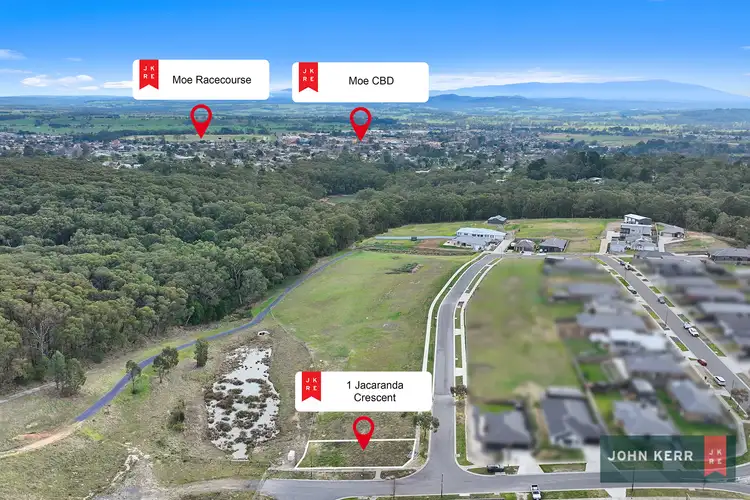 Main view of Homely land listing, 1 Jacaranda Crescent, Moe VIC 3825