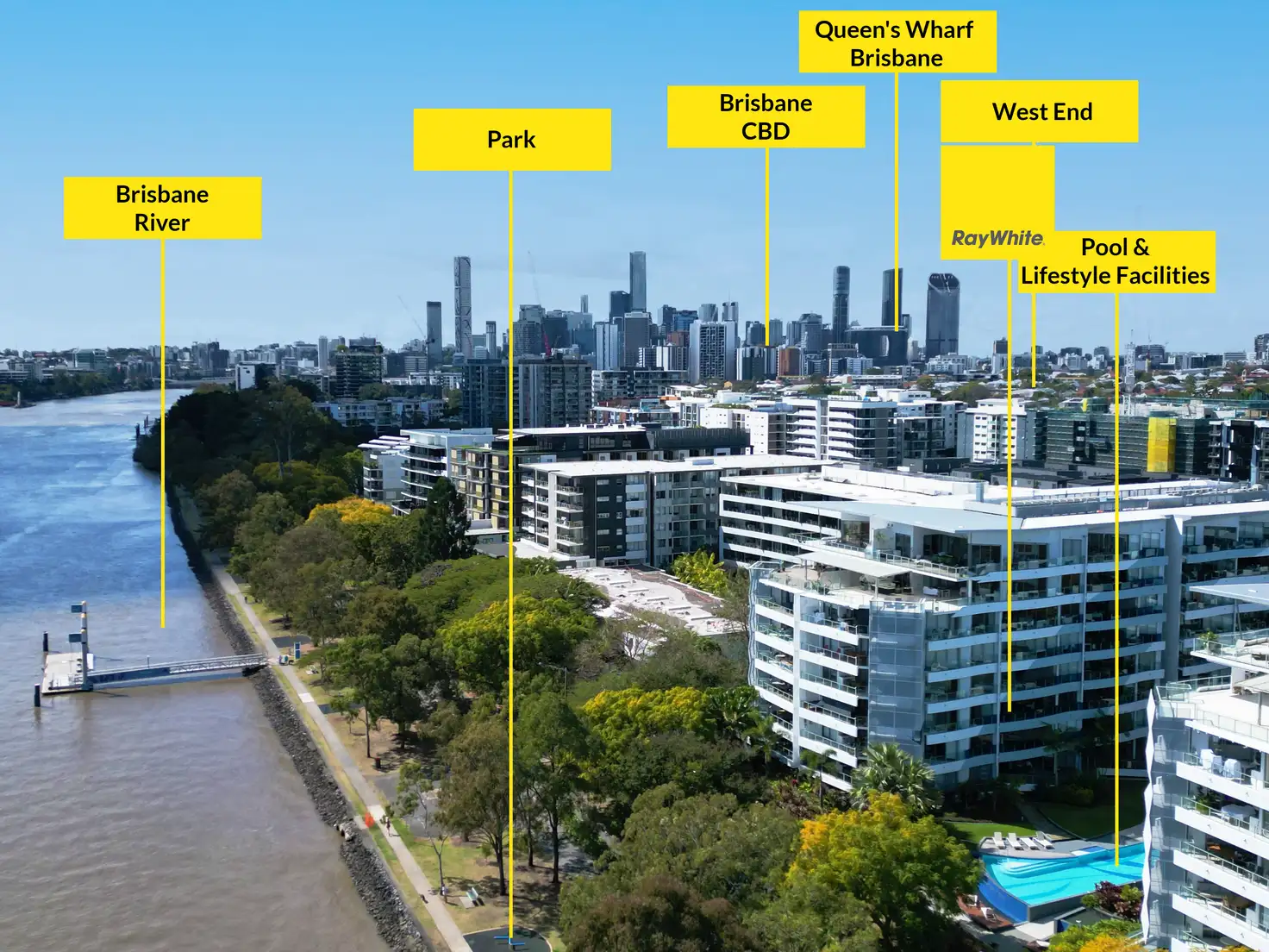 Main view of Homely apartment listing, 2203/45 Duncan Street, West End QLD 4101