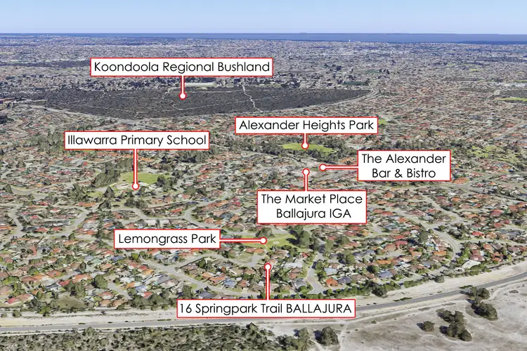 Third view of Homely house listing, 16 Springpark Trail, Ballajura WA 6066