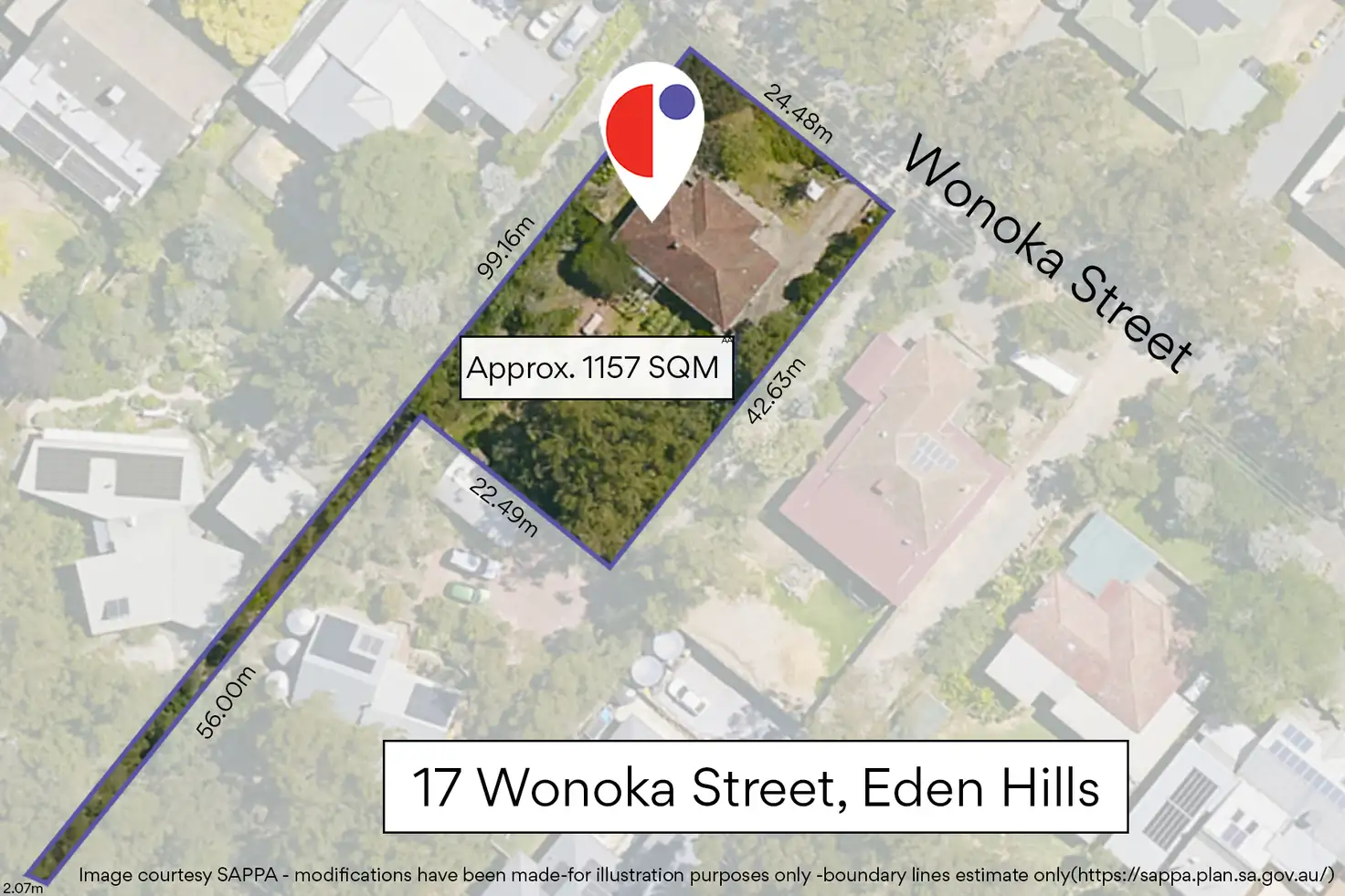 Main view of Homely land listing, 17 Wonoka Street, Eden Hills SA 5050