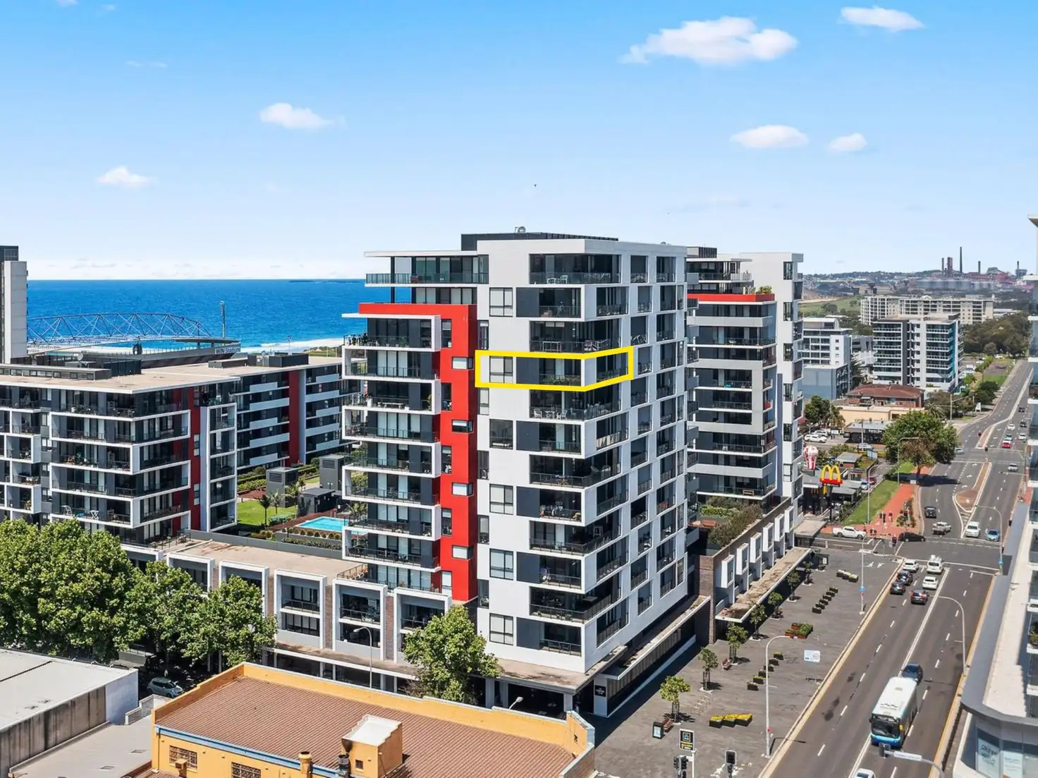 Main view of Homely apartment listing, A906/41 Crown Street, Wollongong NSW 2500