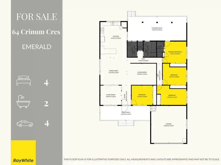 Third view of Homely house listing, 64 Crinum Crescent, Emerald QLD 4720