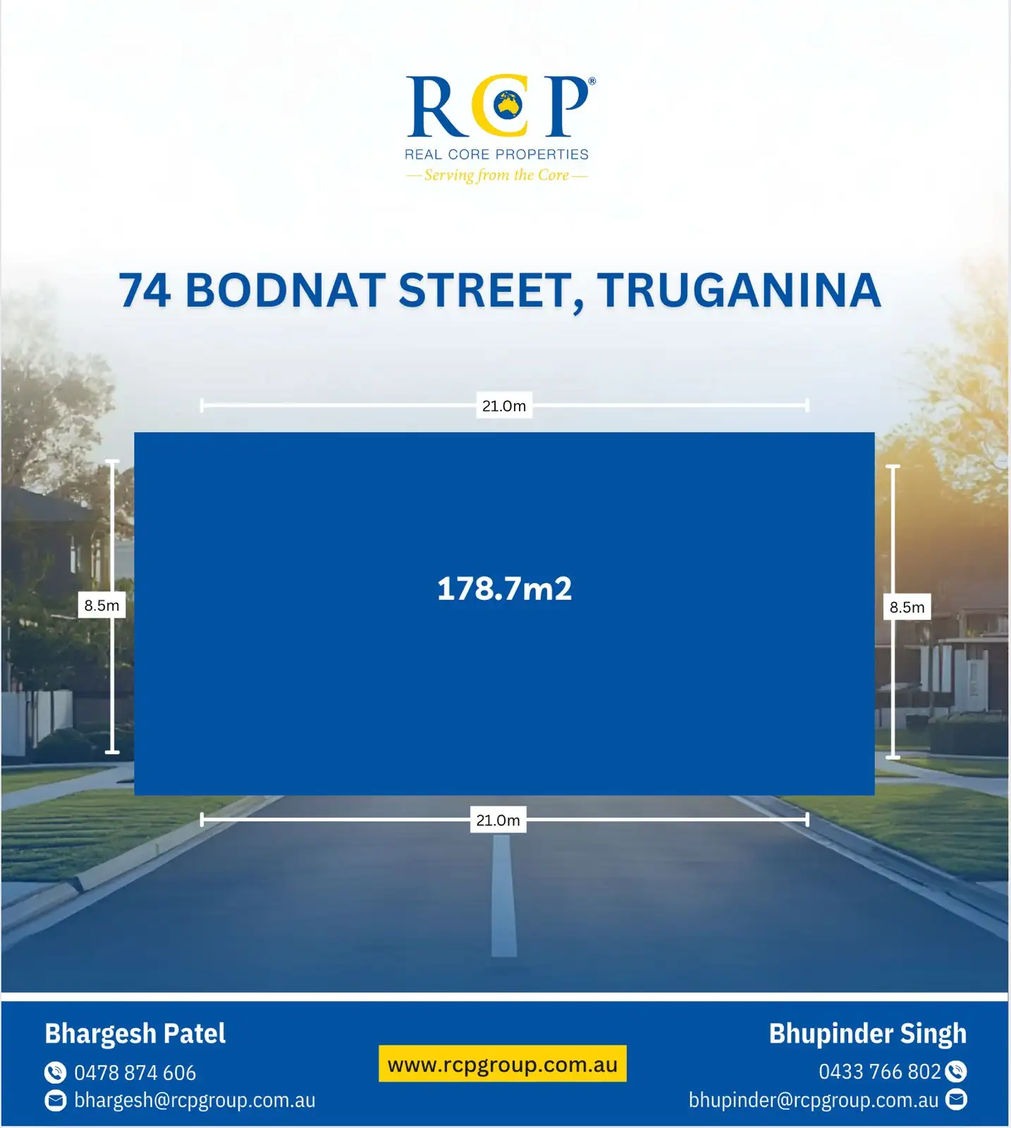Main view of Homely land listing, 74 Bodnat Street, Truganina VIC 3029