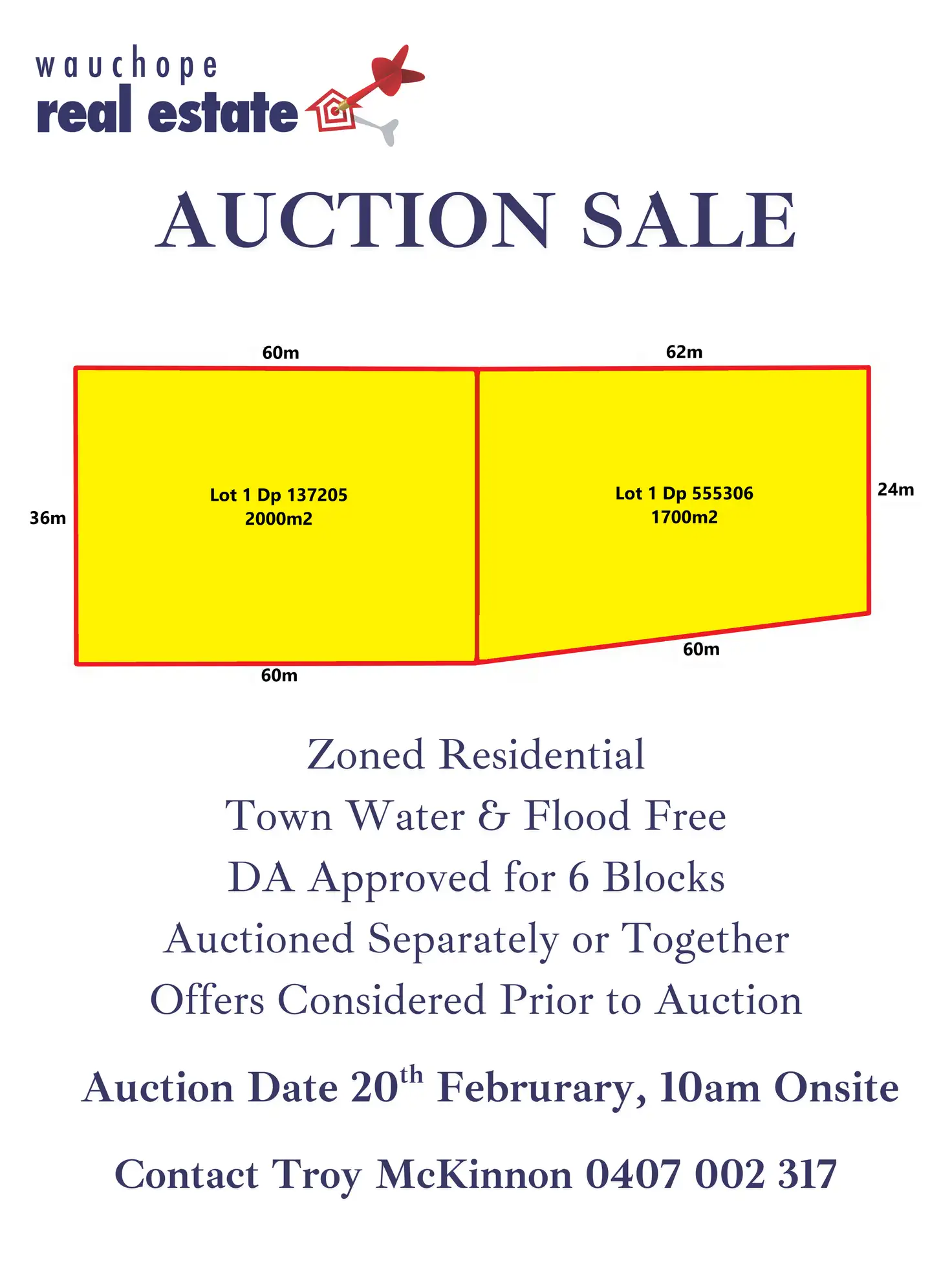 Main view of Homely land listing, 1 Rocks Ferry Rd, Wauchope NSW 2446