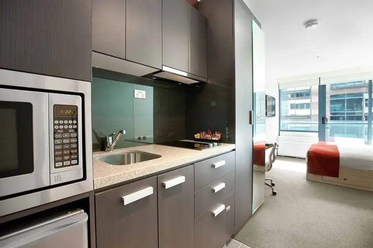 Main view of Homely studio listing, 803/181 A'Beckett Street, Melbourne VIC 3000