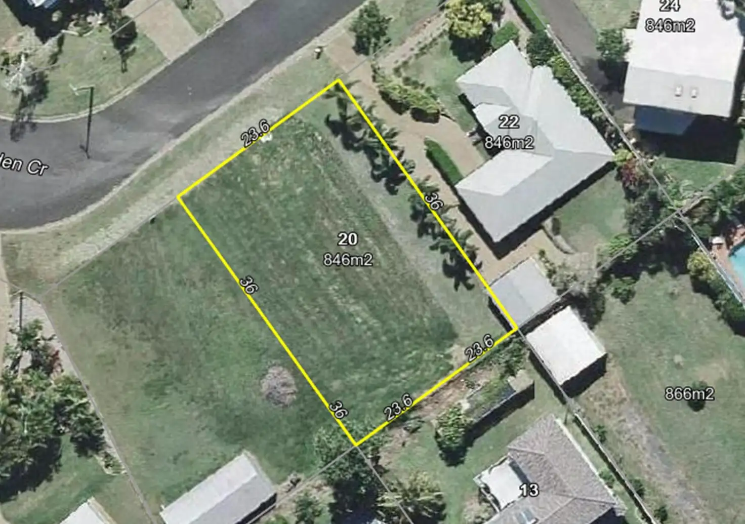 Main view of Homely land listing, 20 Linden Crescent, Qunaba QLD 4670