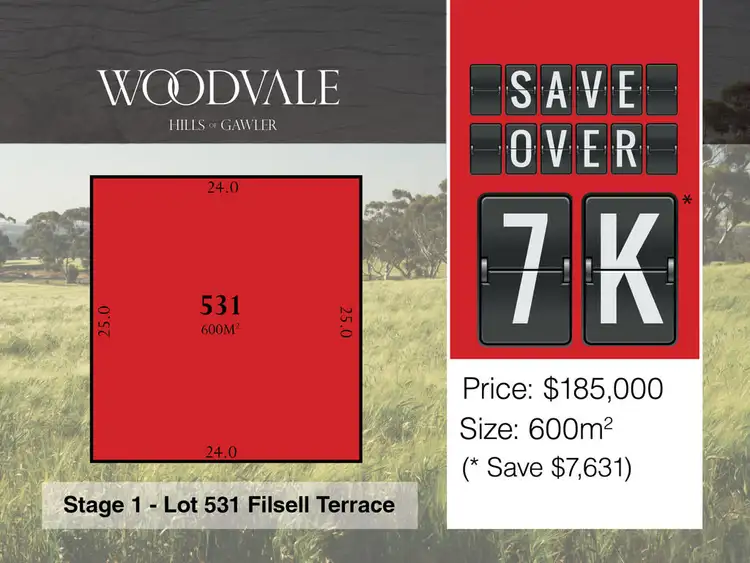 Main view of Homely land listing, Lot 531 Filsell Terrace, Gawler South SA 5118
